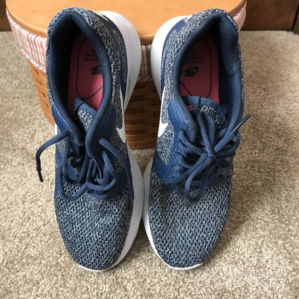 Nike 747495-402 Dark Blue Flyknit Sneakers Size 7.5 - Picture 5 of 11